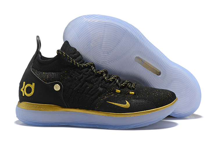 Nike Kevin Durant 11 Black Gold Ice Sole Shoes